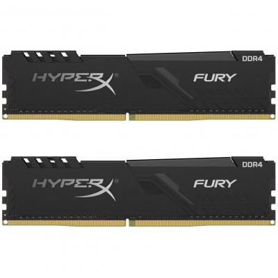 Модуль памяти для компьютера DDR4 32GB (2x16GB) 3733 MHz HyperX Fury Black HyperX (Kingston Fury) (HX437C19FB3K2/32)