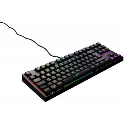 Клавиатура Xtrfy K4 TKL RGB Kailh Red Ukr-Ru Black (XG-K4-RGB-TKL-R-UKR)