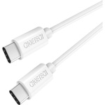 Дата кабель USB-C to USB-C 1.0m USB 2.0 Choetech (CC0002-WH)