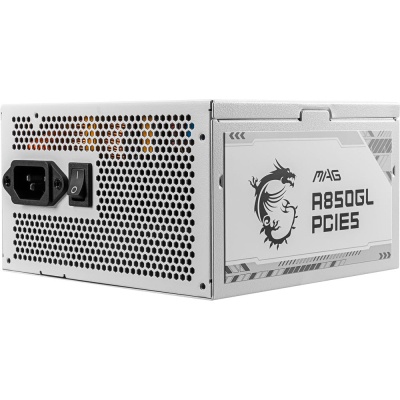 Блок живлення MSI 850W (MAG A850GL PCIE5 WHITE)