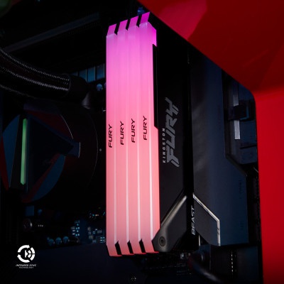 Модуль пам'яті для комп'ютера DDR4 16GB 3200 MHz Beast RGB Kingston Fury (ex.HyperX) (KF432C16BB2A/16)