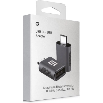 Дата кабель OTG USB-C to USB-A Space Grey Armorstandart (ARM69356)