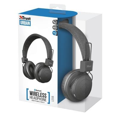 Наушники Trust Leva Wireless Over-Ear Mic Black (21754)