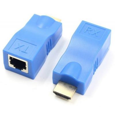 Перехідник HDMI к кабелю RJ45 (Patch Cord) 30m Extradigital (KBH1754)