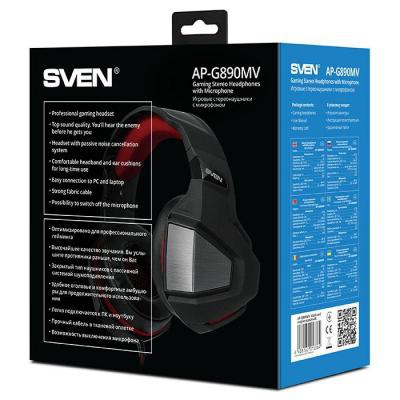 Наушники Sven AP-G890MV black-red