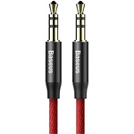 Кабель мультимедійний Jack 3.5mm Yiven M30 M/M 1.5m red-black Baseus (CAM30-C91)