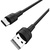 Дата кабель USB 2.0 AM to Type-C 1.0m BX30 Silicone 3A Black BOROFONE (BX30CB)