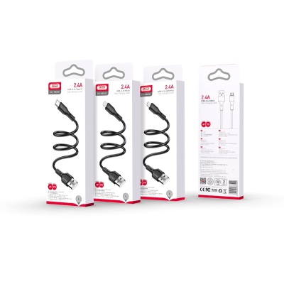 Дата кабель USB 2.0 AM to Lightning 1.0m black XO (NB230_L_Black)