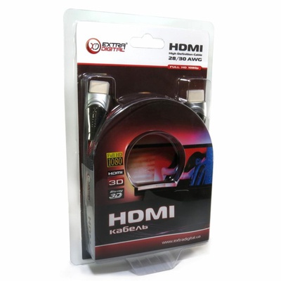 Кабель мультимедийный HDMI to HDMI 1.5m EXTRADIGITAL (KBH1609)