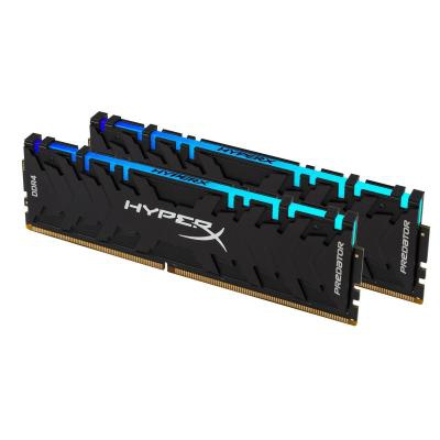 Модуль памяти для компьютера DDR4 16GB (2x8GB) 3600 MHz HyperX Predator RGB Kingston (HX436C17PB3AK2/16)