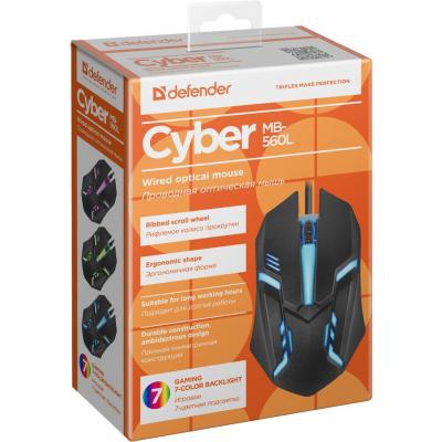 Мишка Defender Cyber MB-560L Black (52560)