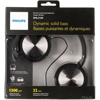 Наушники PHILIPS SHL3160 Black (SHL3160BK/00)