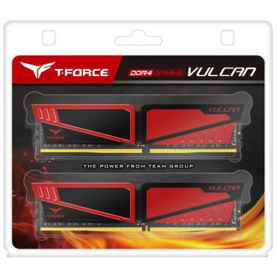 Модуль памяти для компьютера DDR4 32GB (2x16GB) 3000 MHz T-Force Vulcan Red Team (TLRED432G3000HC16CDC01)