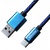 Дата кабель Grand-X USB - Type C, Cu, 1.5A, Blue/Black, 1m (FC05BLB)