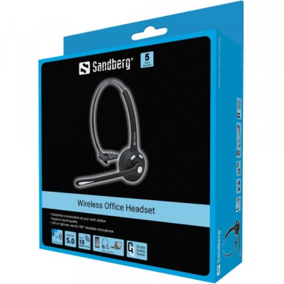 Навушники Sandberg Wireless Office Headset Mono Black (126-23)