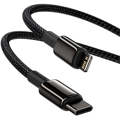 Дата кабель USB-C to Lightning 2.0m Tungsten Gold Fast Charging, PD 20W black Baseus (CATLWJ-A01)