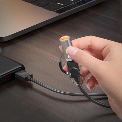 Перехідник USB-C to cigarette lighter adapter Gray HOCO (6942007647694)