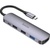 Концентратор HOCO USB-C to HDMI+USB3.0+2xUSB2.0+PD HB27 Metal Gray (6931474769329)