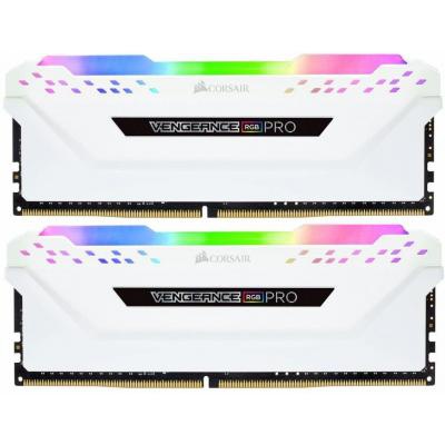 Модуль памяти для компьютера DDR4 32GB (2x16GB) 3200 MHz Vengeance RGB Pro White CORSAIR (CMW32GX4M2C3200C16W)