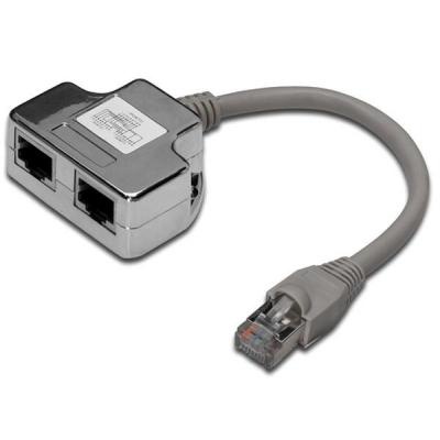 Розгалужувач Digitus витой пары, STP, cat.5e, 1x2RJ-45 (DN-93904)