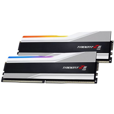 Модуль пам'яті для комп'ютера DDR5 32GB (2x16GB) 6600 Trident Z5 RGB Silver G.Skill (F5-6600J3440G16GX2-TZ5RS)