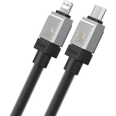 Дата кабель USB-C to Lightning 1.0m CoolPlay Fast Charging 20W black Baseus (CAKW000001)
