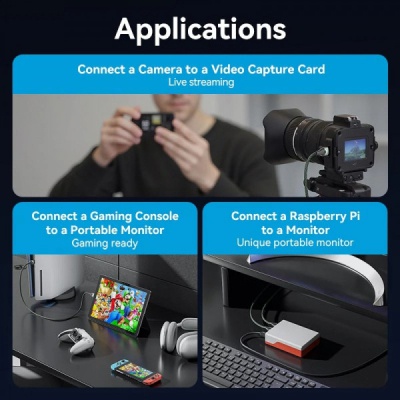 Кабель мультимедійний HDMI M to HDMI micro M 1.0m V2.0 8K 60Hz green Vention (AGKGF)