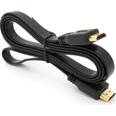 Кабель мультимедійний HDMI M to HDMI M 1.5m V1.4 black Merlion (YT-HDMI(M)/(M)SLIM-1.5m/04460)