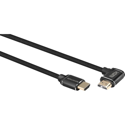 Кабель мультимедійний HDMI M to HDMI M 3.0m V2.0 90° corner Promate (prolink4k1-300.black)