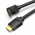 Кабель мультимедійний HDMI M to HDMI M 1.0m 90° corner black Vention (AAQBF)