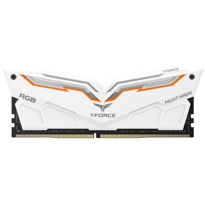 Модуль памяти для компьютера DDR4 16GB (2x8GB) 3200 MHz T-Force Night Hawk White RGB Team (TF2D416G3200HC16CDC01)