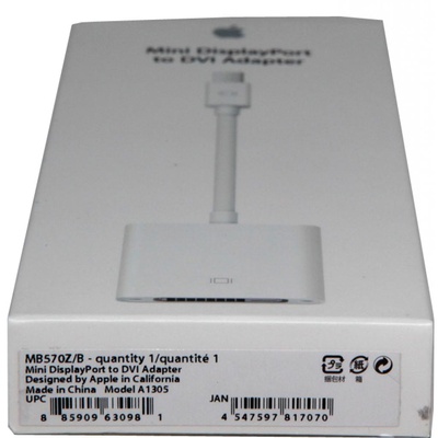 Переходник Apple A1305 Mini DisplayPort to DVI Adapter (MB570Z/B)