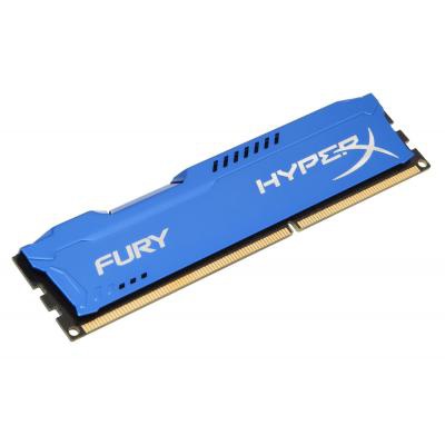 Модуль памяти для компьютера DDR3 4Gb 1600 MHz HyperX Fury Blu Kingston Fury (ex.HyperX) (HX316C10F/4)