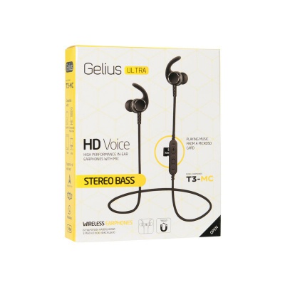 Наушники Gelius Pro Ultra T3-MC Grey with memory card (00000065101)