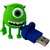 USB флеш накопичувач Wibrand 16GB Mike Wazowski Green USB 2.0 (WI2.0/MW16G)