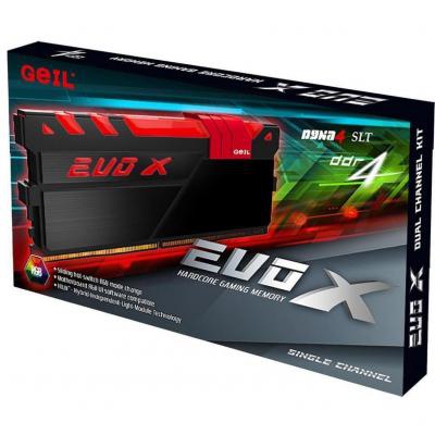 Модуль памяти для компьютера DDR4 16GB (2x8GB) 3000 MHz EVO X RGB GEIL (GEXB416GB3000C16ADC)