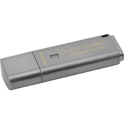USB флеш накопитель Kingston 64Gb DataTraveler Locker+ G3 USB 3.0 (DTLPG3/64GB)