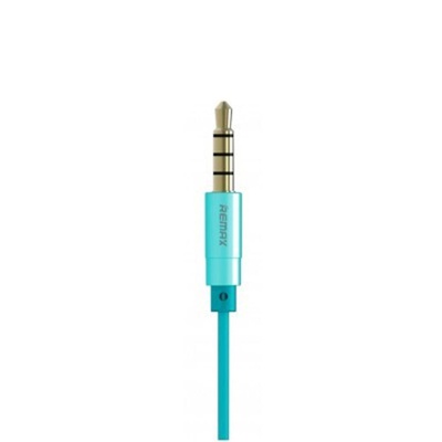 Наушники HF RM-501 Blue (mic + button call answering) Remax (37153)