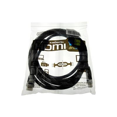 Кабель мультимедийный HDMI на HDMI, 3.0м Drobak (212652)