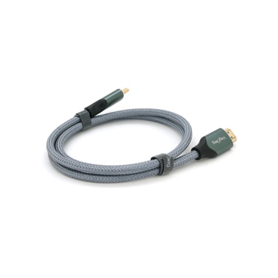Кабель мультимедійний HDMI M to HDMI M 1.0m 8K silver VEGGIEG (YT-HDMI(M)/(M)V-H401/40356)