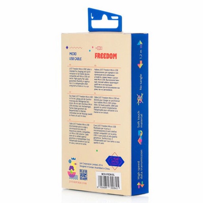 Дата кабель JUST Freedom Micro USB Cable Blue (MCR-FRDM-BL)
