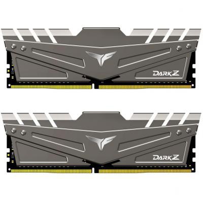 Модуль памяти для компьютера DDR4 16GB (2x8GB) 3200 MHz T-Force Dark Z Gray Team (TDZGD416G3200HC16CDC01)