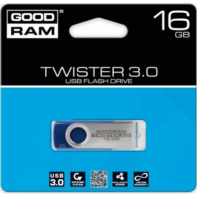 USB флеш накопичувач Goodram 16GB Twister Blue USB 2.0 (UTS2-0160B0R11)