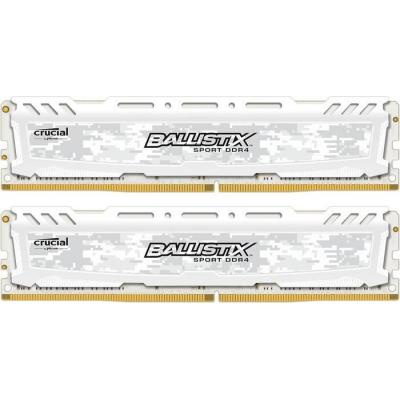 Модуль памяти для компьютера DDR4 16GB (2x8GB) 3200 MHz Ballistix Sport LT White MICRON (BLS2K8G4D32AESCK)