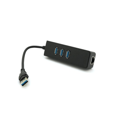 Концентратор Voltronic USB 3.0 to 3xUSB + Ethernet black (YT-3H3+1)