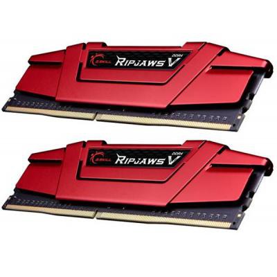 Модуль пам'яті для комп'ютера DDR4 8GB (2x4GB) 2400 MHz RipjawsV Red G.Skill (F4-2400C15D-8GVR)