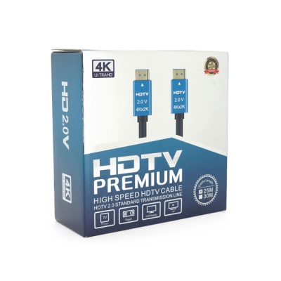 Кабель мультимедійний HDMI M to HDMI M 25.0m V2.0 4Kx2K black Merlion (YT-HDMI(M)/(M)4KV2.0-25m/19123)
