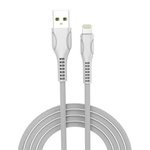 Дата кабель USB 2.0 AM to Lightning 1.0m line-drawing white ColorWay (CW-CBUL027-WH)