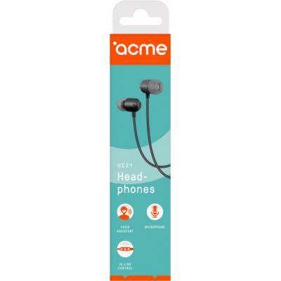 Наушники ACME HE21 Earphones With Mic (4770070880920)