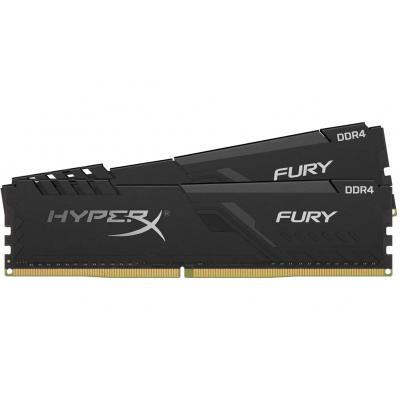 Модуль памяти для компьютера DDR4 16GB (2x8GB) 3733 MHz HyperX Fury Black Kingston Fury (ex.HyperX) (HX437C19FB3K2/16)